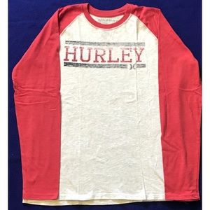 HURLEY MENS 3/4 SLEEVE T-SHIRT